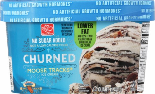 Harris Teeter™ No Sugar Added Churned Moose Tracks® Ice Cream Perspective: back