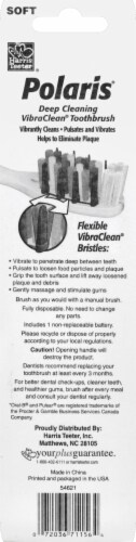 Harris Teeter™ Polaris® Deep Cleaning VibraClean Soft Toothbrush Perspective: back
