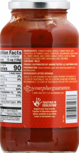 Harris Teeter™ Chunky Onion and Mushroom Pasta Sauce Perspective: back