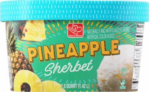 Harris Teeter Pineapple Sherbet Perspective: back