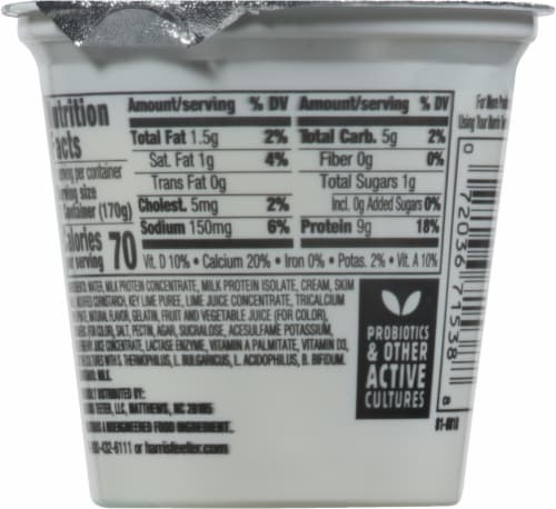 Harris Teeter™ Carbmaster® Key Lime Cultured Dairy Blend Perspective: back