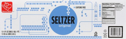 Harris Teeter™ Original Seltzer Water Cans Perspective: back