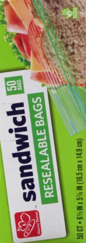 Harris Teeter™ Resealable Sandwhich Bags Perspective: back