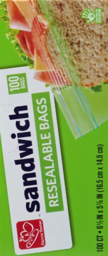 Harris Teeter™ Resealable Sandwich Bags Perspective: back