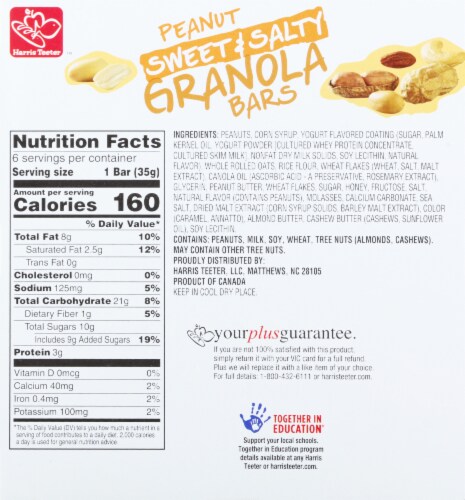 Harris Teeter™ Sweet & Salty Granola Bars Perspective: back