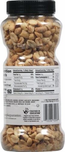 Harris Teeter™ Unsalted Dry Roasted Peanuts Perspective: back