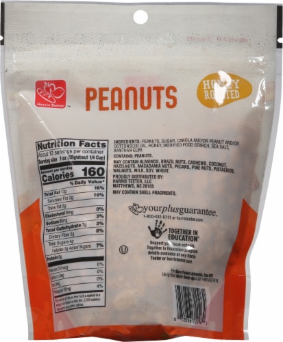 Harris Teeter Honey Roasted Peanuts Perspective: back