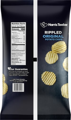 Harris Teeter™ Ripple Potato Chips Perspective: back