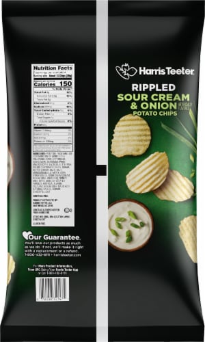 Harris Teeter™ Sour Cream & Onion Potato Chips Perspective: back