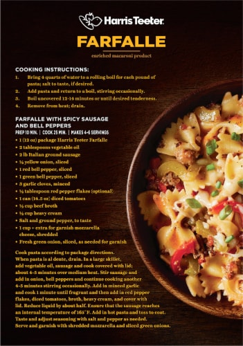 Harris Teeter™ Bow Ties Pasta Perspective: back