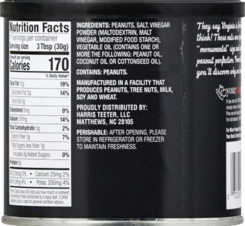 Harris Teeter™ Monumental Virginia Salt and Vinegar Peanuts Perspective: back