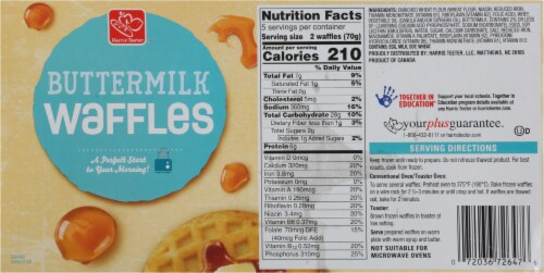Harris Teeter™ Buttermilk Waffles Perspective: back