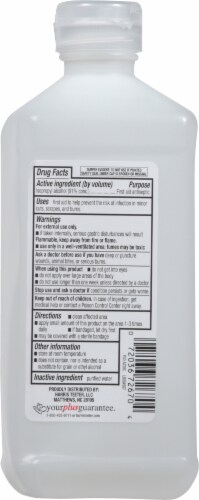 Harris Teeter™ First Aid Antiseptic Isopropyl Rubbing Alcohol Perspective: back