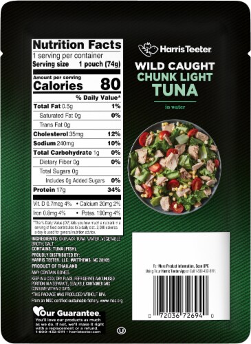 Harris Teeter™ Chunk Light Tuna Pouch Perspective: back