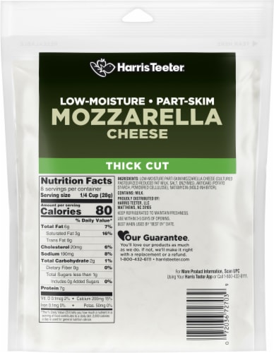 Harris Teeter® Mozzarella Thick Cut Shredded Cheese Perspective: back