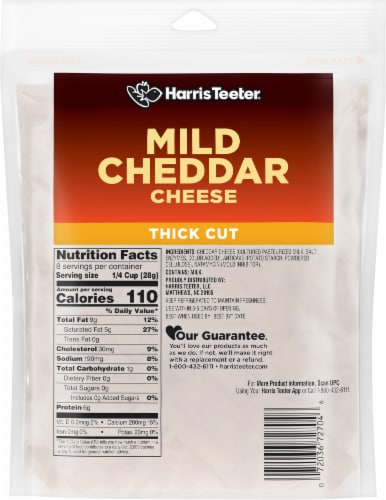 Harris Teeter™ Mild Cheddar Thick Cut Shredded Cheese Perspective: back