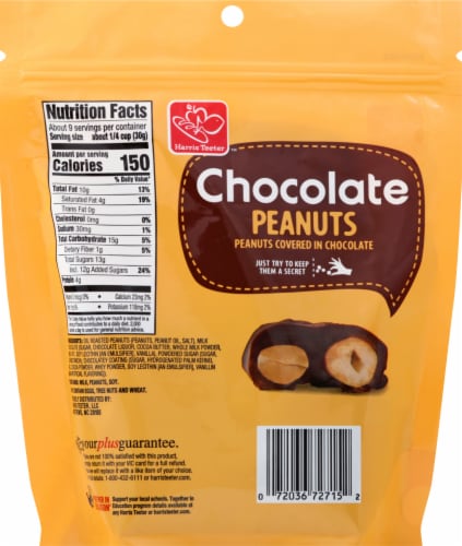 Harris Teeter™ Chocolate Covered Peanuts Perspective: back