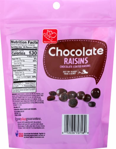 Harris Teeter™ Chocolate Covered Raisins Perspective: back