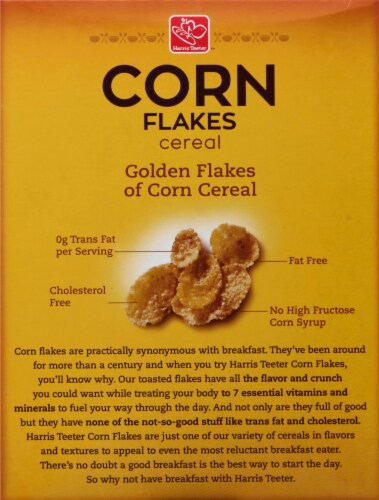 Harris Teeter Corn Flakes Cereal Perspective: back
