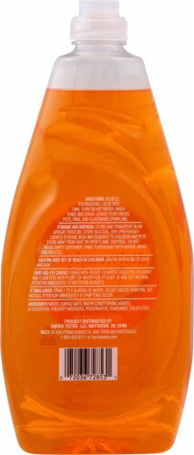 Harris Teeter™ Orange Scented Dishwashing Liquid Soap Perspective: back