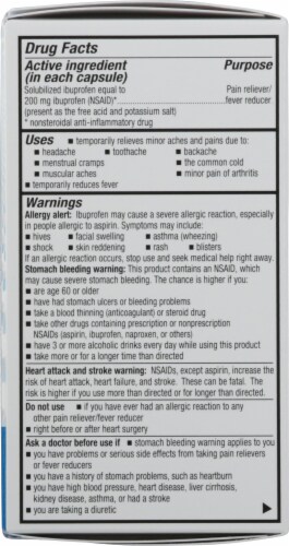 Harris Teeter™ Ibuprofen 200 mg Softgel Capsules Perspective: back