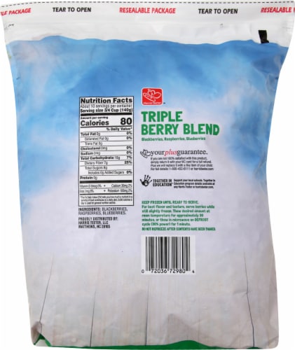 Harris Teeter™ Triple Berry Frozen Fruit Blend Perspective: back