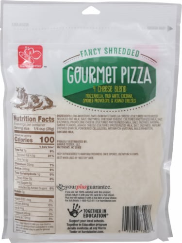 Harris Teeter™ Gourmet Pizza 4 Cheese Blend Shredded Cheese Perspective: back