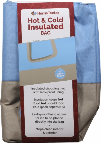 Harris Teeter™ Insulated Reusable Bag - Blue Perspective: back