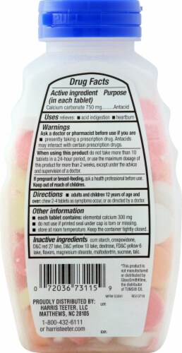 Harris Teeter™ Extra Strength Tropical Antacid Perspective: back