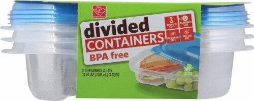 Harris Teeter™ Divided Storage Containers Perspective: back