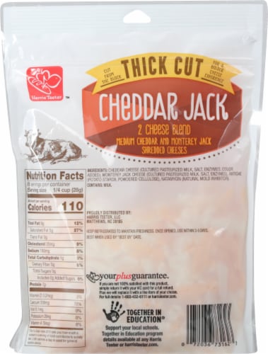 Harris Teeter™ Thick Cut 2 Cheese Blend Cheddar Jack Perspective: back