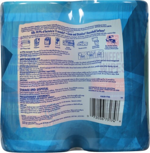 Harris Teeter™ Disenfecting Wipes Perspective: back