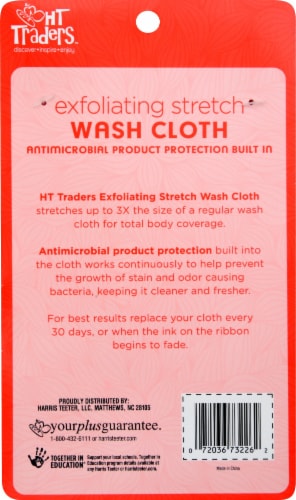 Harris Teeter™ Exfoliating Stretch Wash Cloth Perspective: back