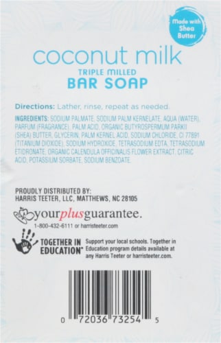 HT Traders Coconut Milk Bar Soap Perspective: back