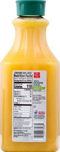 Harris Teeter™ Grove Style High Pulp 100% Orange Juice Perspective: back