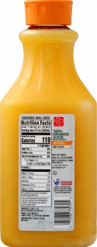 Harris Teeter™ Original No Pulp 100% Orange Juice Perspective: back
