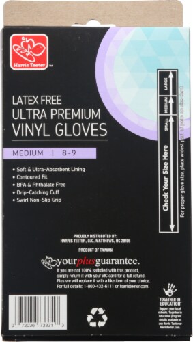 Harris Teeter™ Latex Free Ultra Premium Vinyl Gloves Perspective: back