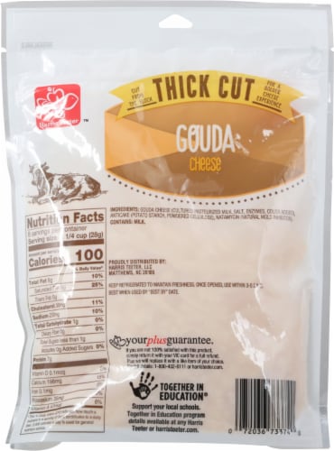 Harris Teeter™ Thick Cut Shredded Gouda Cheese Perspective: back