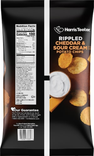 Harris Teeter™ Cheddar & Sour Cream Potato Chips Perspective: back