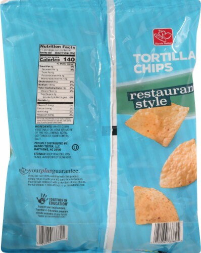 Harris Teeter™ Restaurant Style Tortilla Chips Perspective: back