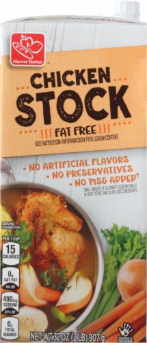 Harris Teeter™ Fat Free Chicken Stock Perspective: back