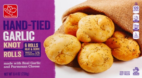 Harris Teeter™ Hand-Tied Garlic Knot Rolls Perspective: back