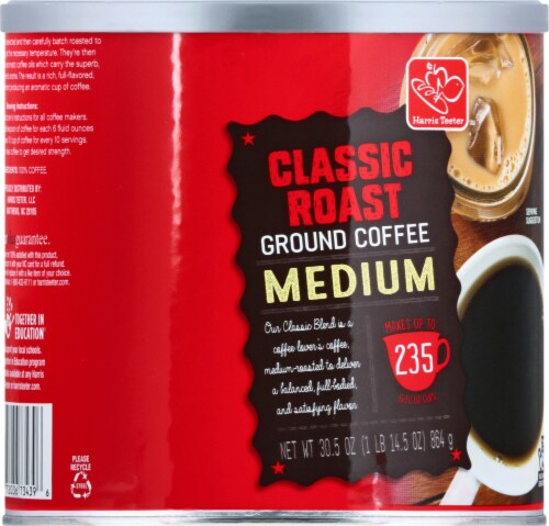 Harris Teeter Classic Medium Roast Ground Coffee Perspective: back