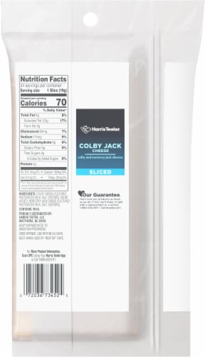 Harris Teeter™ Colby Jack Cheese Slices Perspective: back
