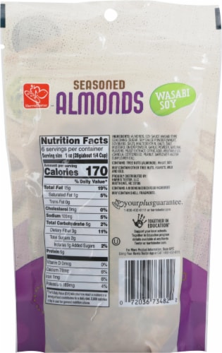 Harris Teeter™ Wasabi Soy Seasoned Almonds Perspective: back