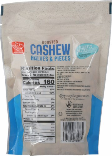 Harris Teeter™ Lightly Salted Roasted Cashews Halves & Pieces Perspective: back