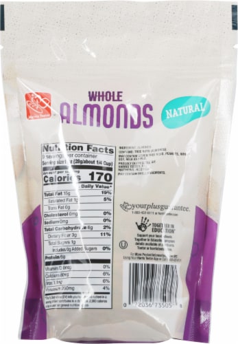 Harris Teeter™ Natural Whole Almonds Perspective: back
