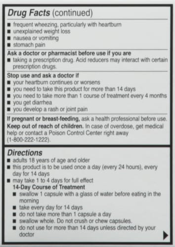 Harris Teeter­™ Esomperazole Magnesium Capsules Perspective: back