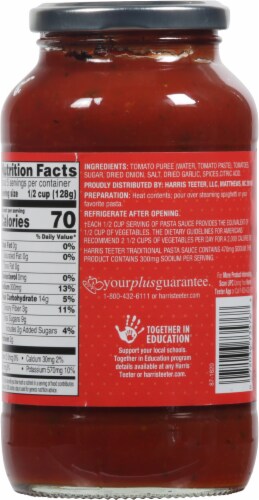 Harris Teeter™ Lower Sodium Traditional Recipe Pasta Sauce Perspective: back