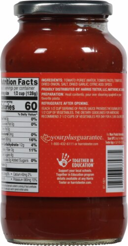 Harris Teeter™ No Sugar Added Traditional Recipe Pasta Sauce, 24 oz